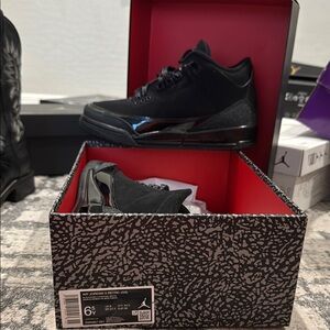 Jordan Black Glossy Men's Sneakers